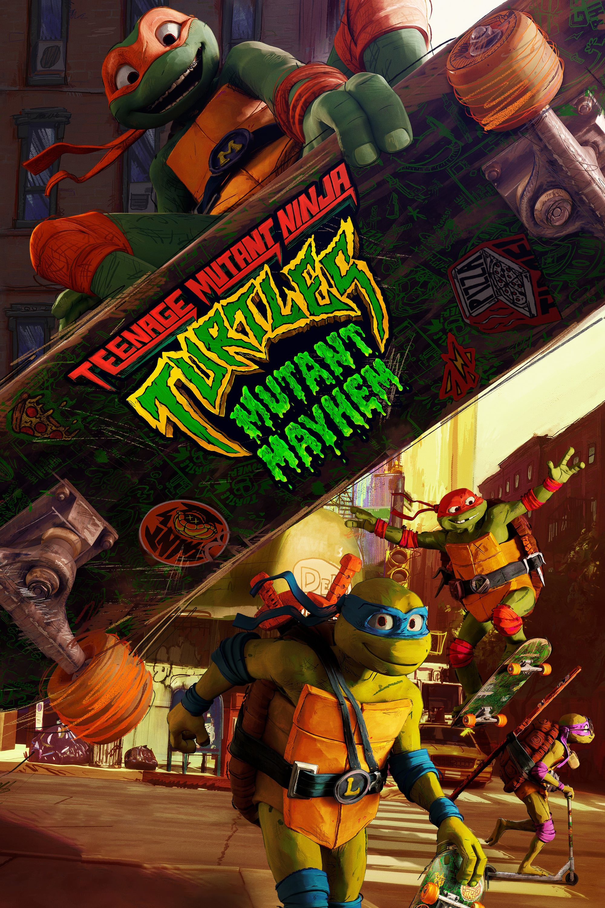 Download Teenage Mutant Ninja Turtles: Mutant Mayhem (2023) Dual Audio [Hindi (ORG 5.1) + English] HDRip Full Movie