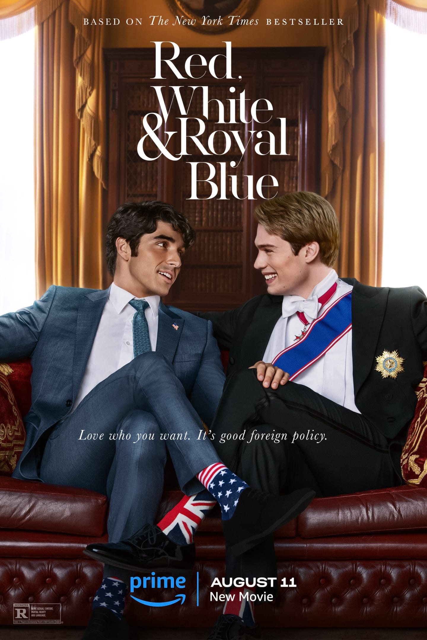 WATCH !! Red, White & Royal Blue (2023) FULLMOVIE ONLINE FREE ENGLISH/Dub/SUB Comedy STREAMINGS Movie Poster