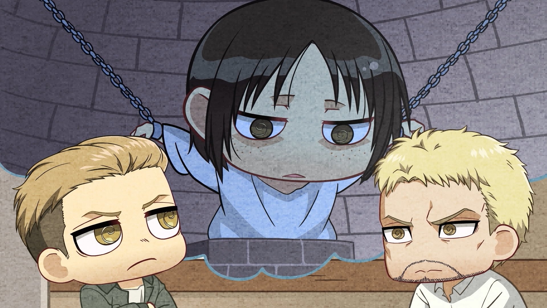 Attack on Titan Season 0 :Episode 33  Chibi Theater: Survey Cops: Day 60 / Day 61 / Day 62 / Day 63 / Day 64 / Day 65 / Day 66 / Day 67