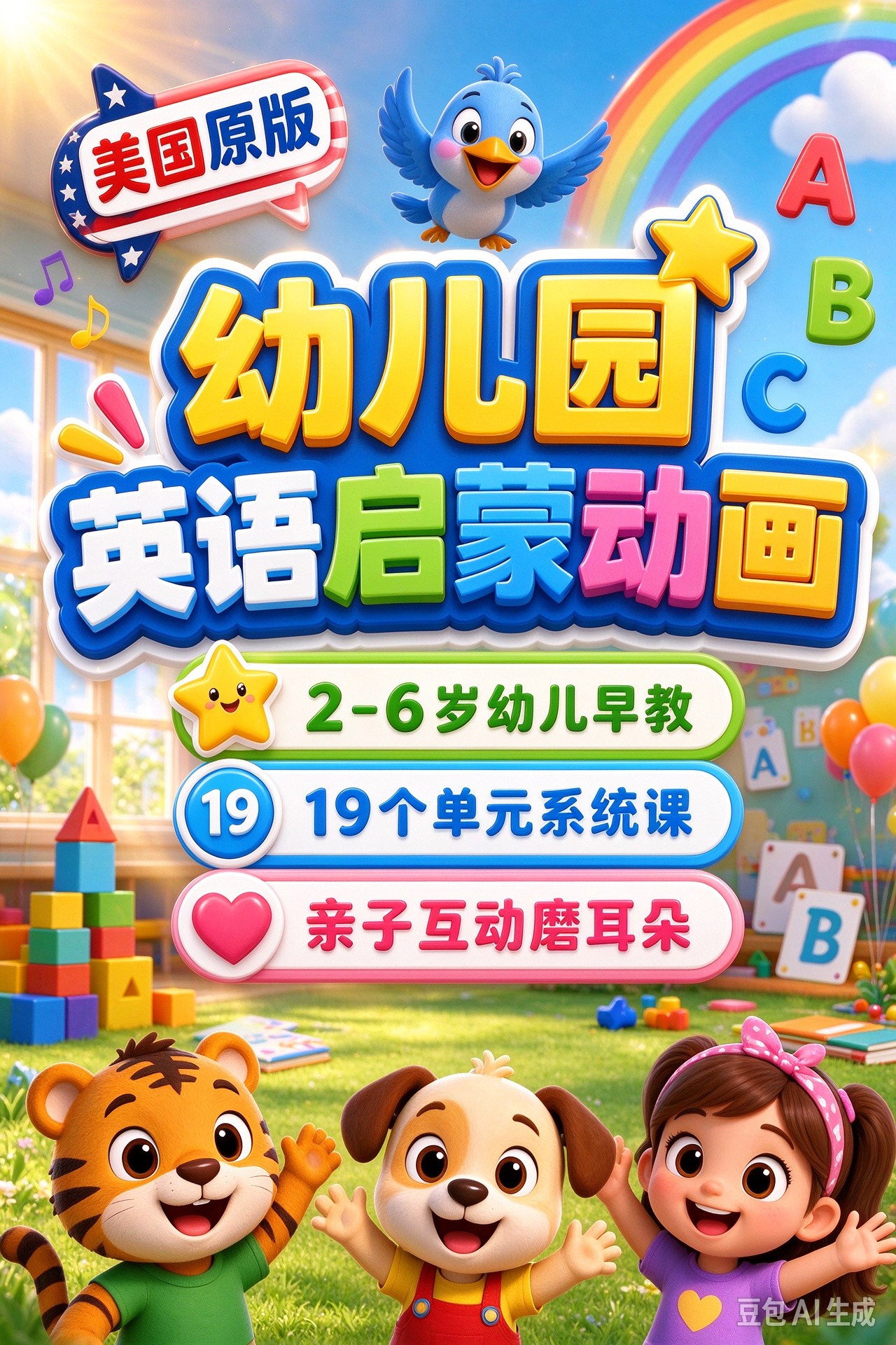 poster tv 幼儿园启蒙英语
