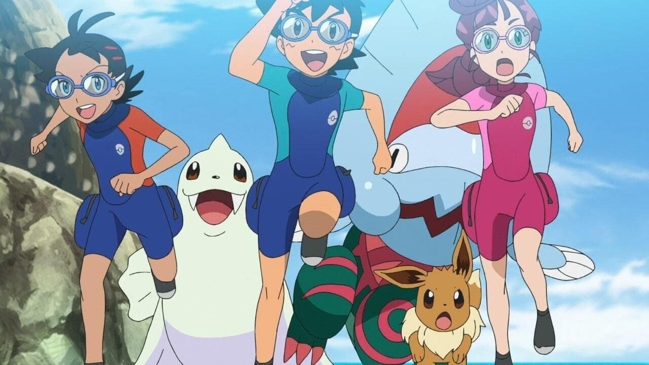 Pokémon Season 24 :Episode 15  On Land, in the Sea, and to the Future!