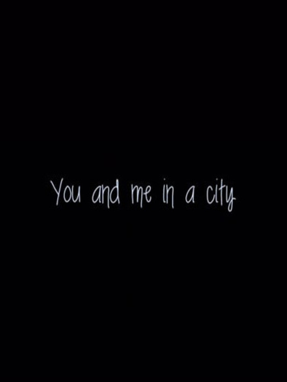 You & Me in a City Poster