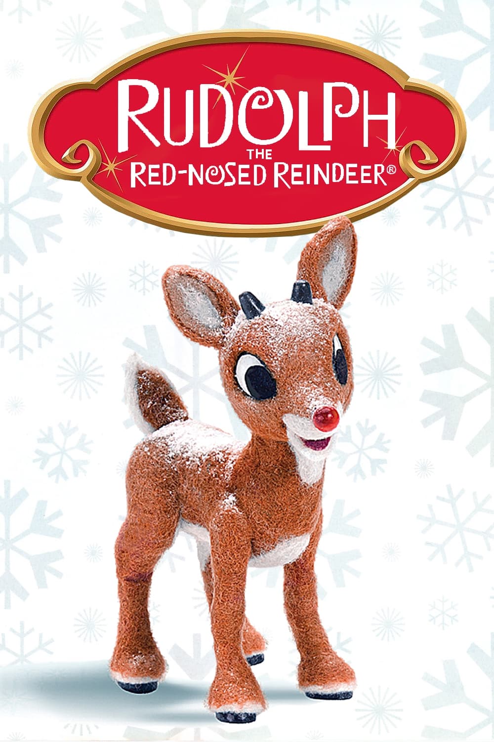 Poster Rudolph reindeer rote Nase und Hut 