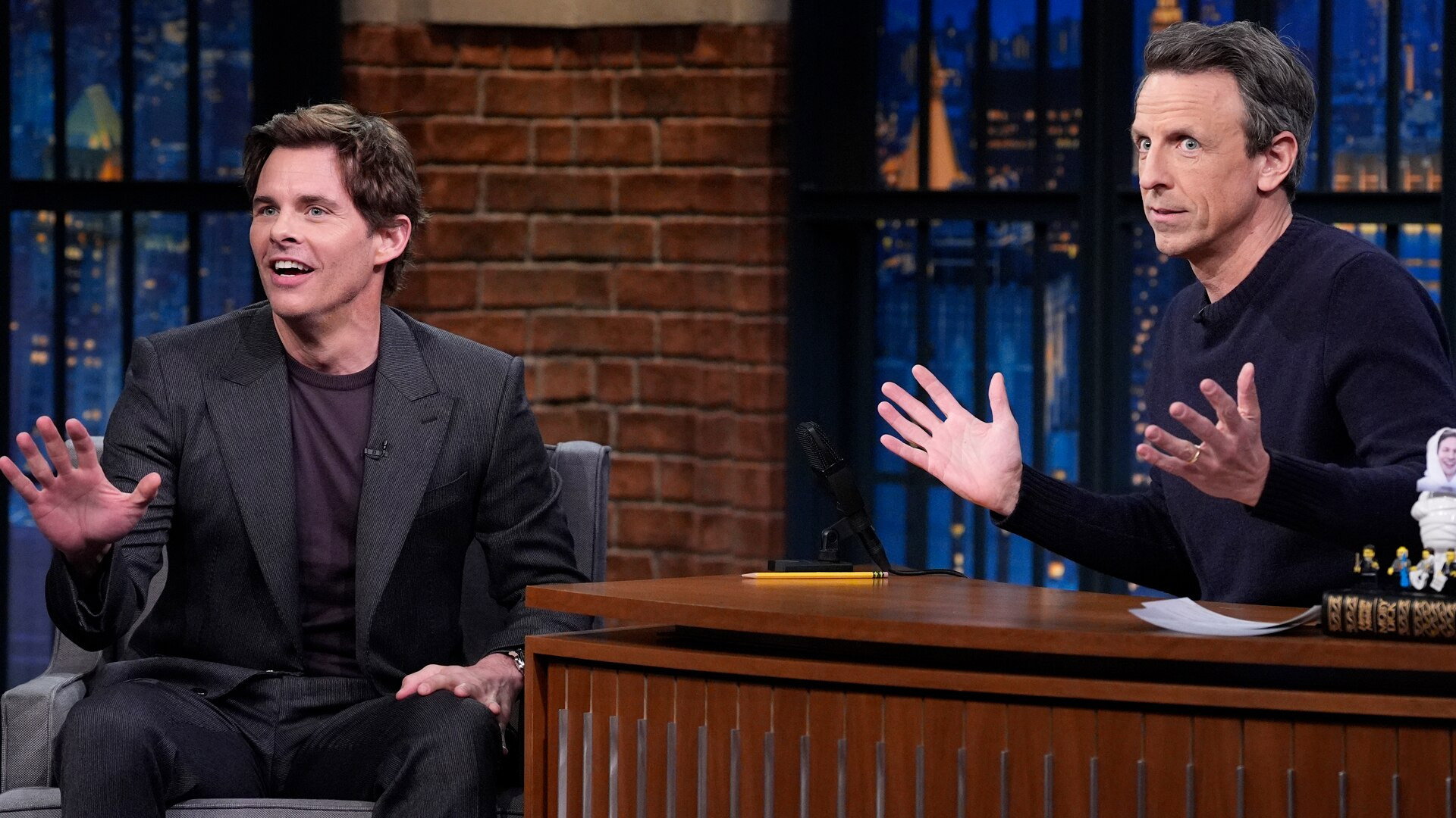Late Night with Seth Meyers Season 12 :Episode 59  James Marsden, Cazzie David