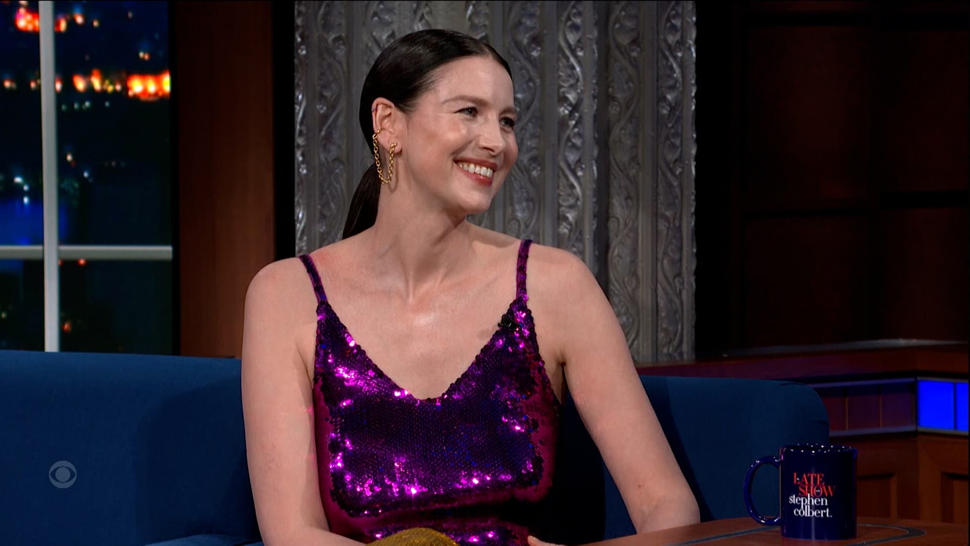 The Late Show with Stephen Colbert Season 7 :Episode 70  Keanu Reeves, Caitriona Balfe