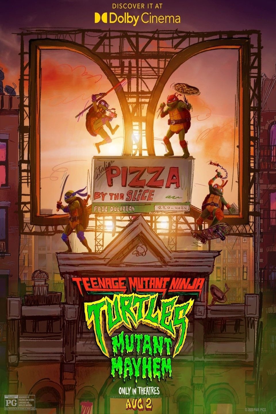 WATCH !! Teenage Mutant Ninja Turtles: Mutant Mayhem (2023) FULLMOVIE ONLINE FREE ENGLISH/Dub/SUB Animation STREAMINGS Movie Poster