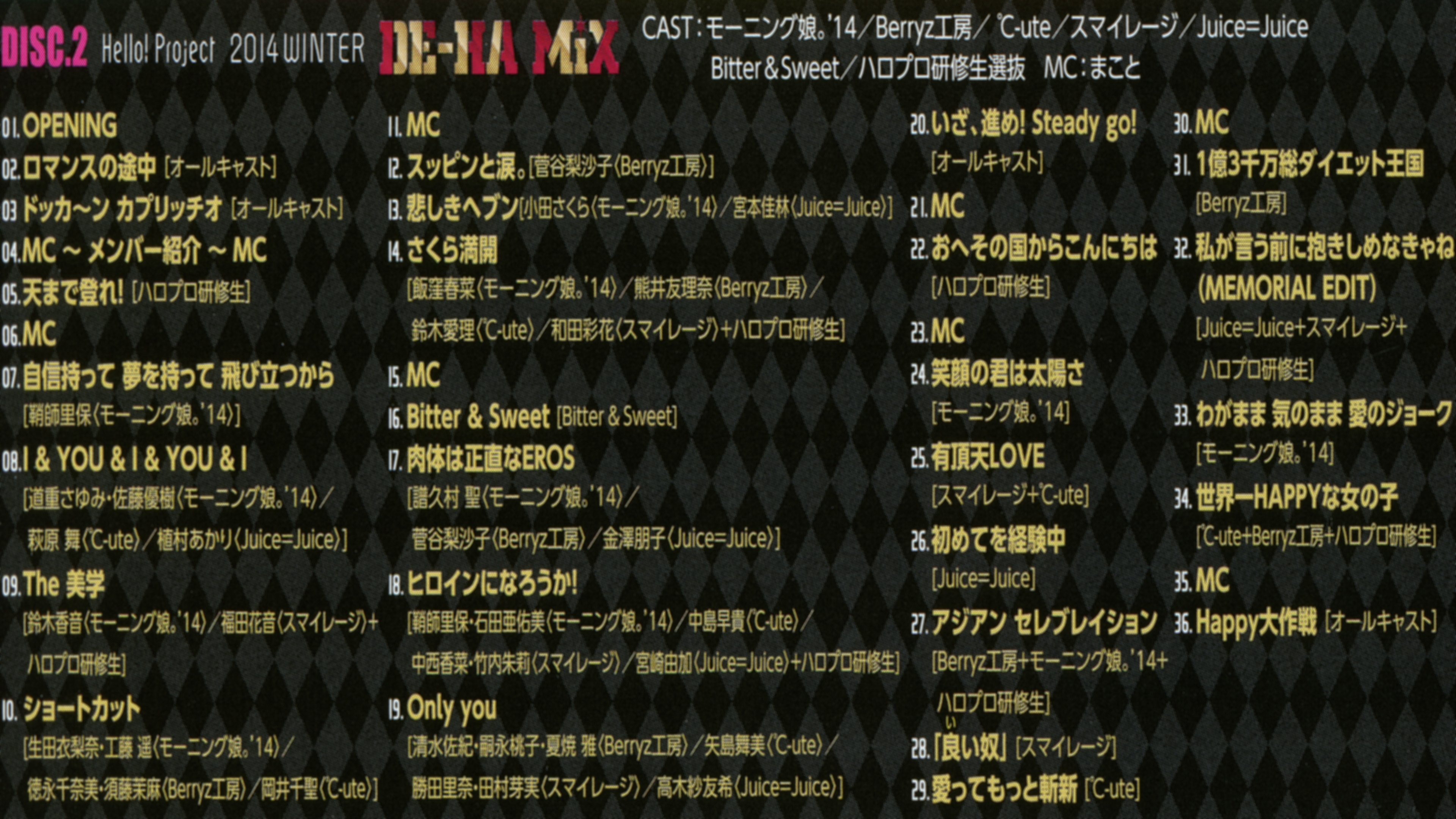 Hello! Project 2014 Winter ~DE-HA MiX~