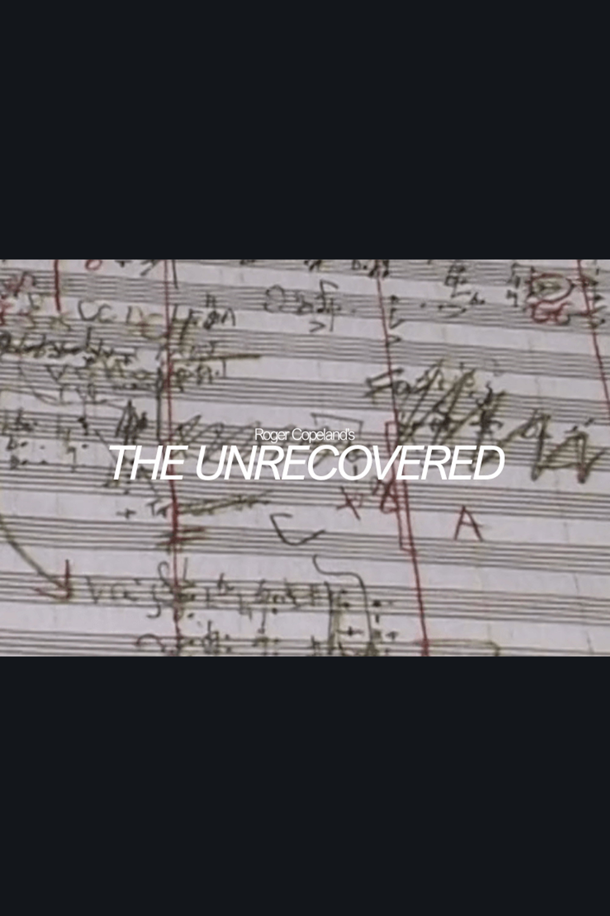 The Unrecovered Poster