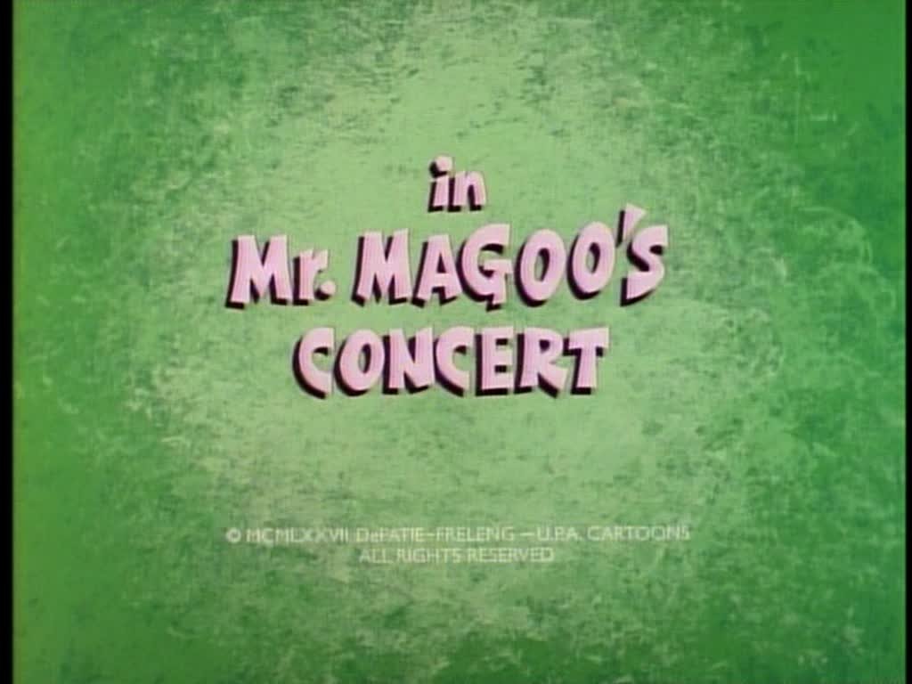 What's New, Mr. Magoo?