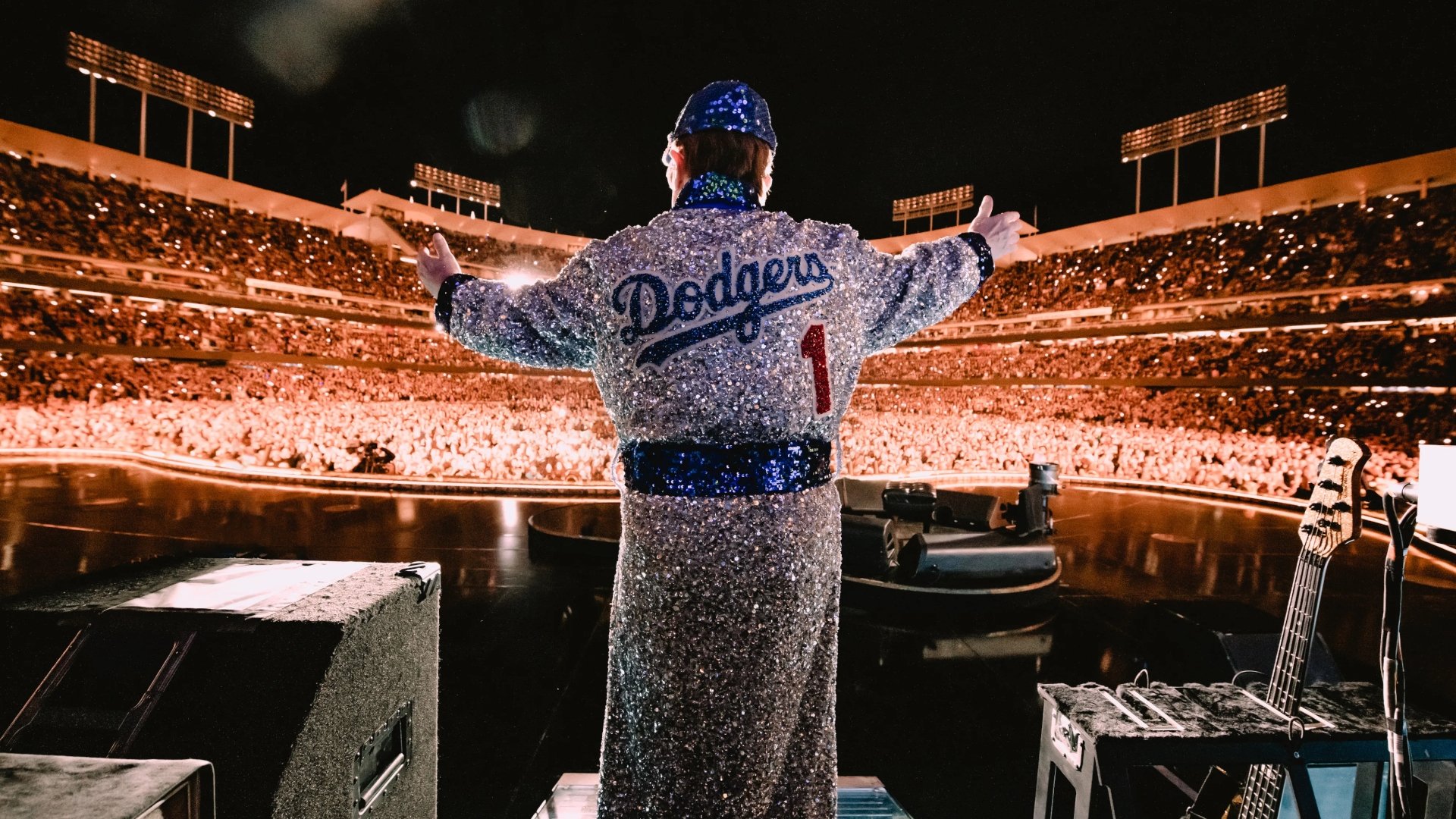 Elton John Live: Farewell from Dodger Stadium Backdrop Image