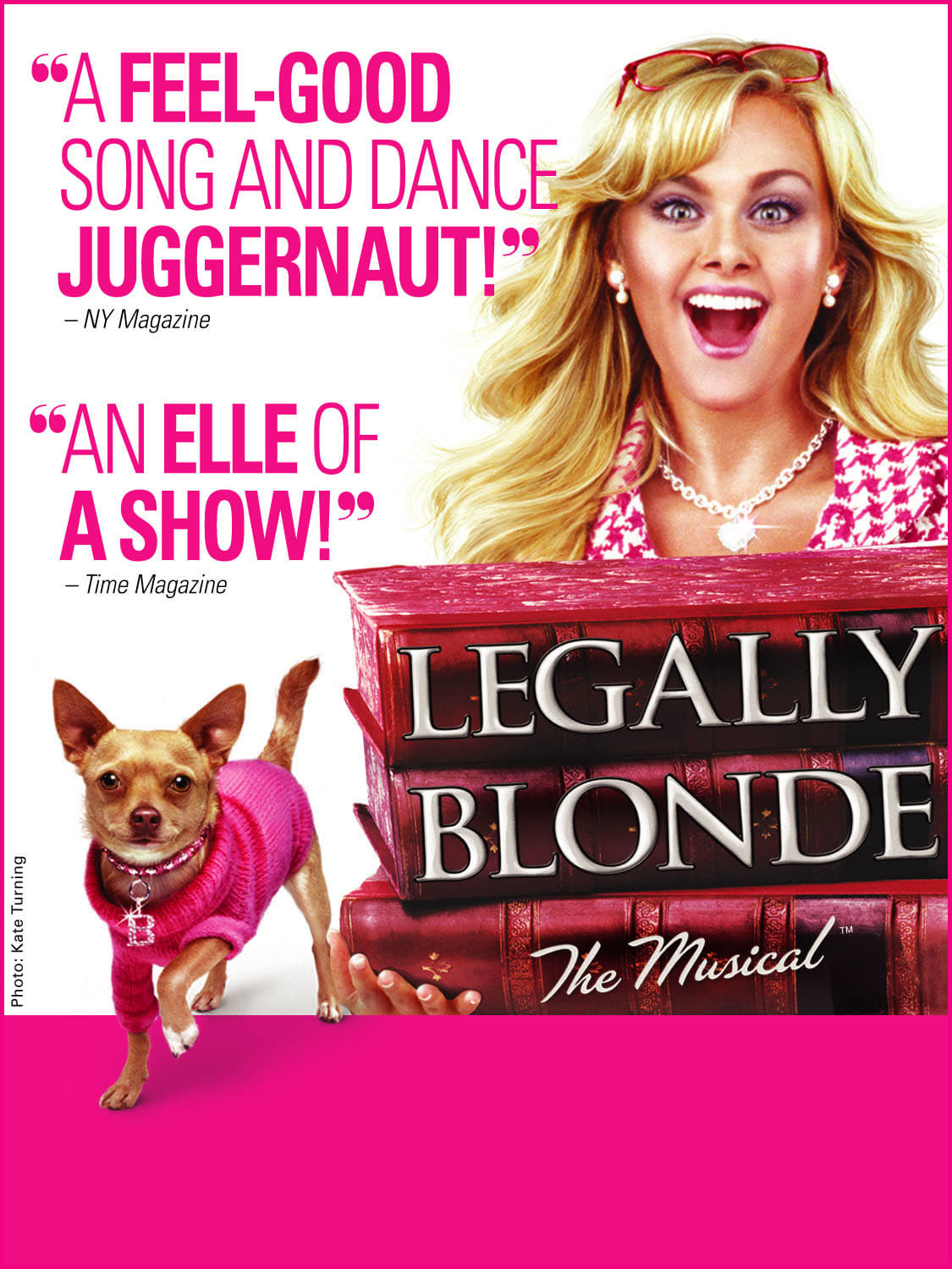 Images from "Legally Blonde: The Musical" .