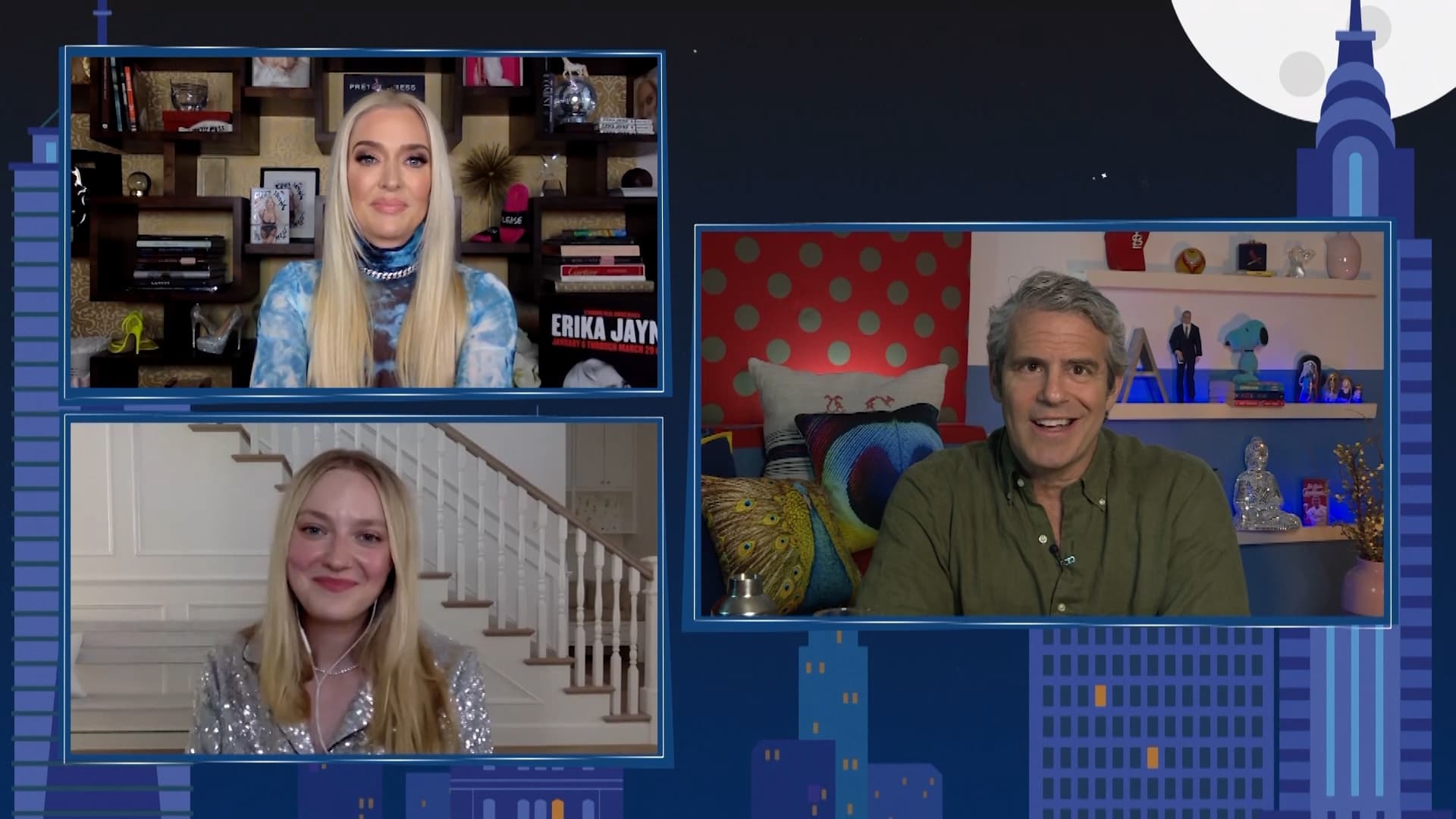 Watch What Happens Live with Andy Cohen Season 17 :Episode 117  Erika Jayne & Dakota Fanning