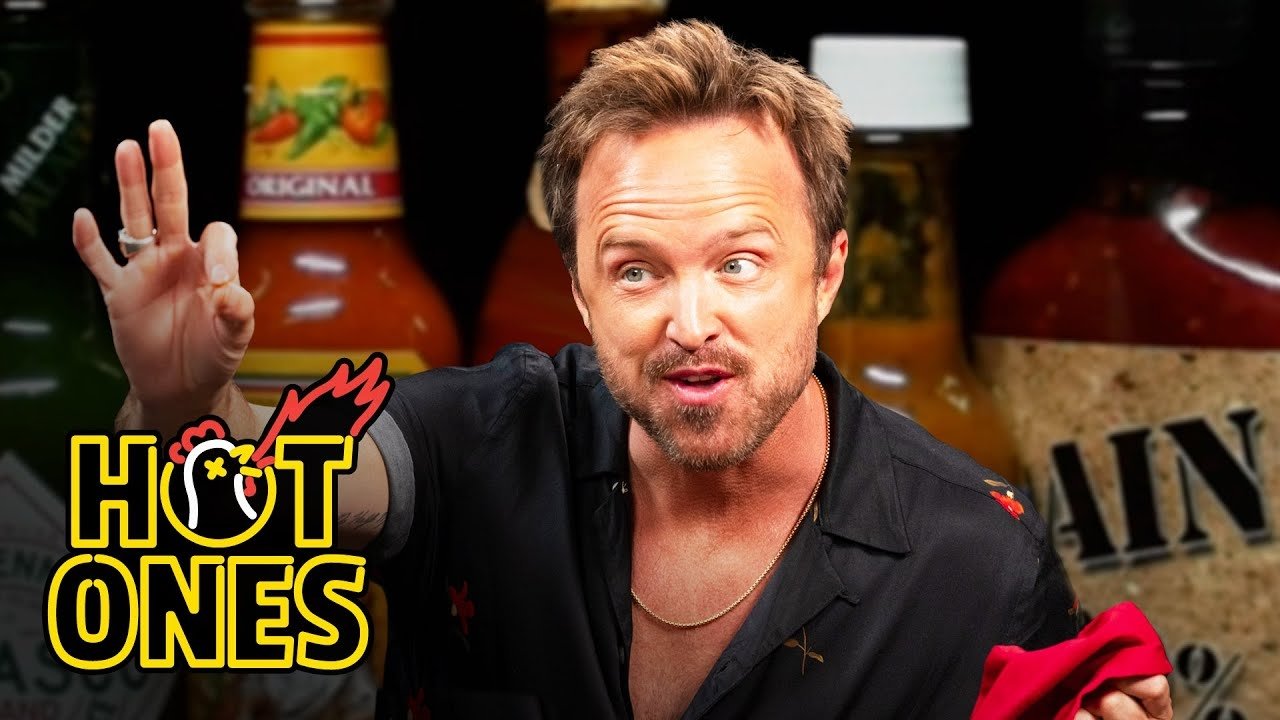 Hot Ones - Season 27 Episode 1 : Aaron Paul Gets Broken Bad While Eating Spicy Wings