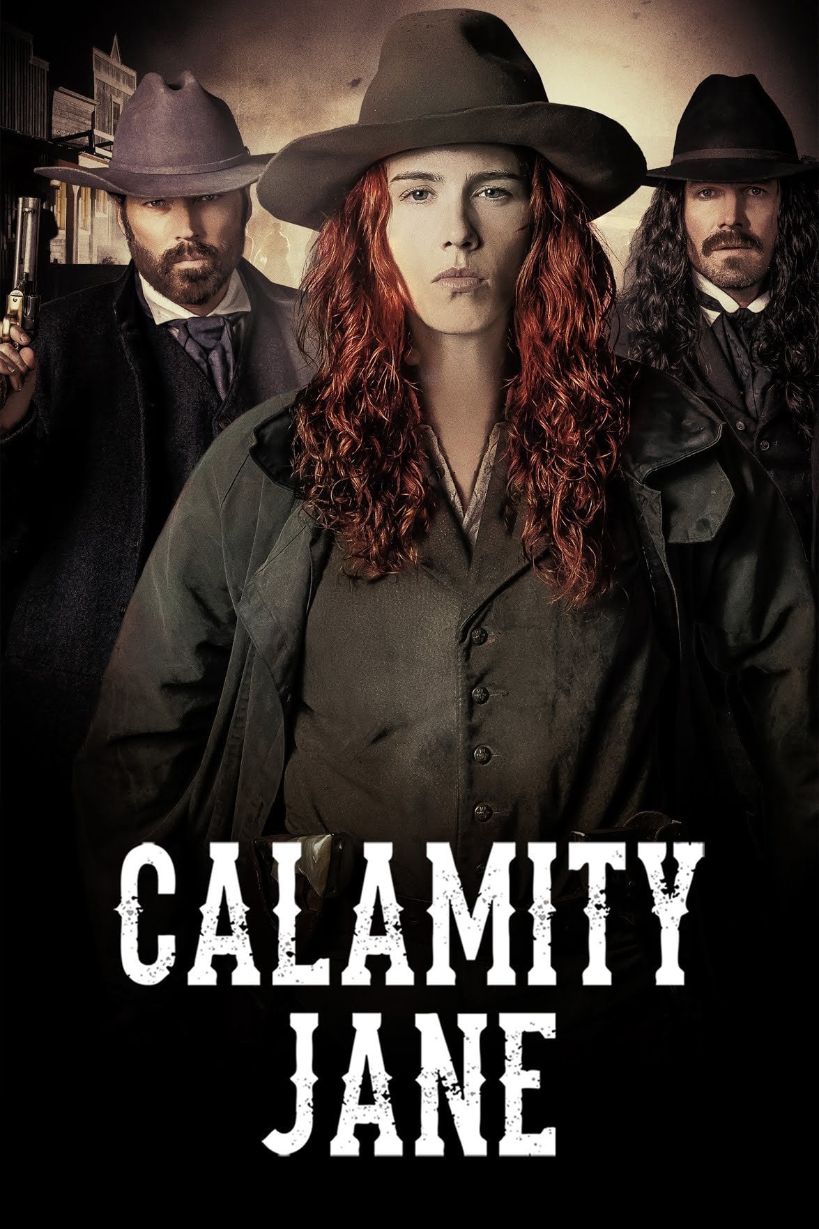 After Wild Bill is killed in a poker game, Calamity Jane must break out of prison and seek revenge. Her quest is hindered by Deadwood's Sheriff Mason, who is out to detain and arrest her.
بعد مقتل (ويلد بيل) في لعبة البوكر، يتعين على (كلاميتي جين) الهروب من السجن والسعي للانتقام. تم إعاقة سعيها من قبل شريف ماسون من (ديت ود)، الذي خرج لاحتجازها واعتقالها