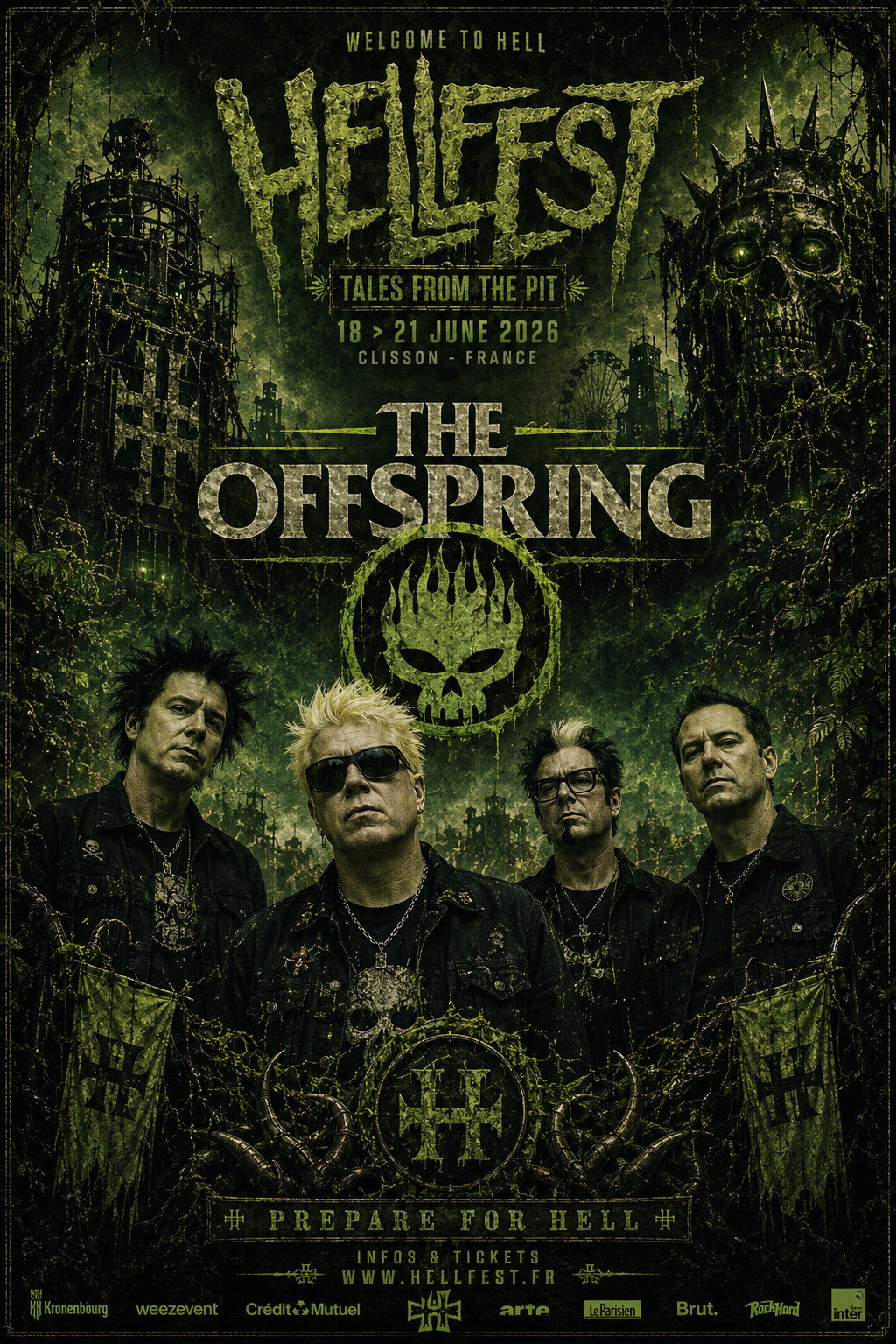 poster movie The Offspring - Hellfest 2026