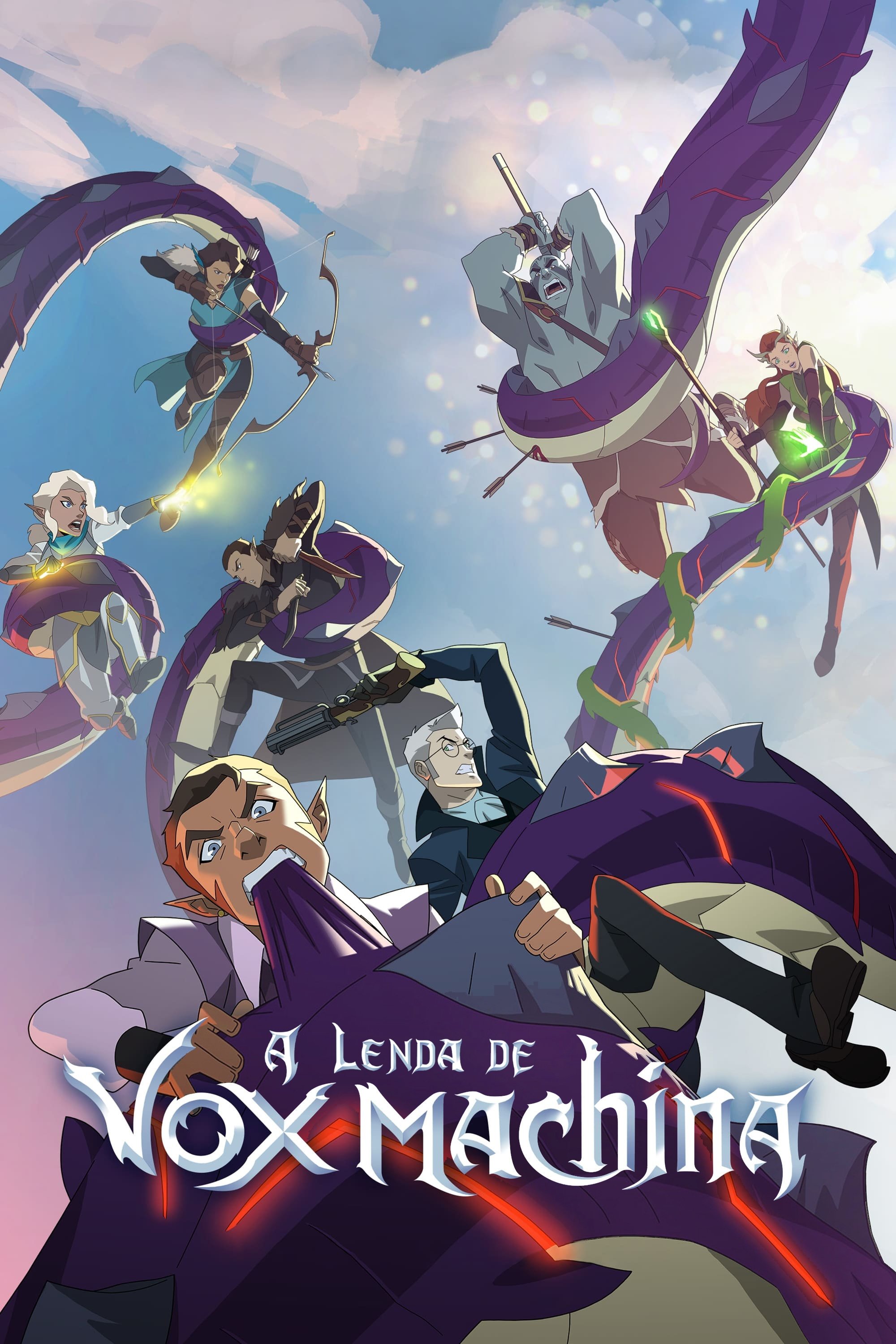 Capa da 1º temporada da série A Lenda de Vox Machina