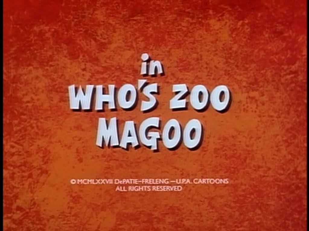 What's New, Mr. Magoo?