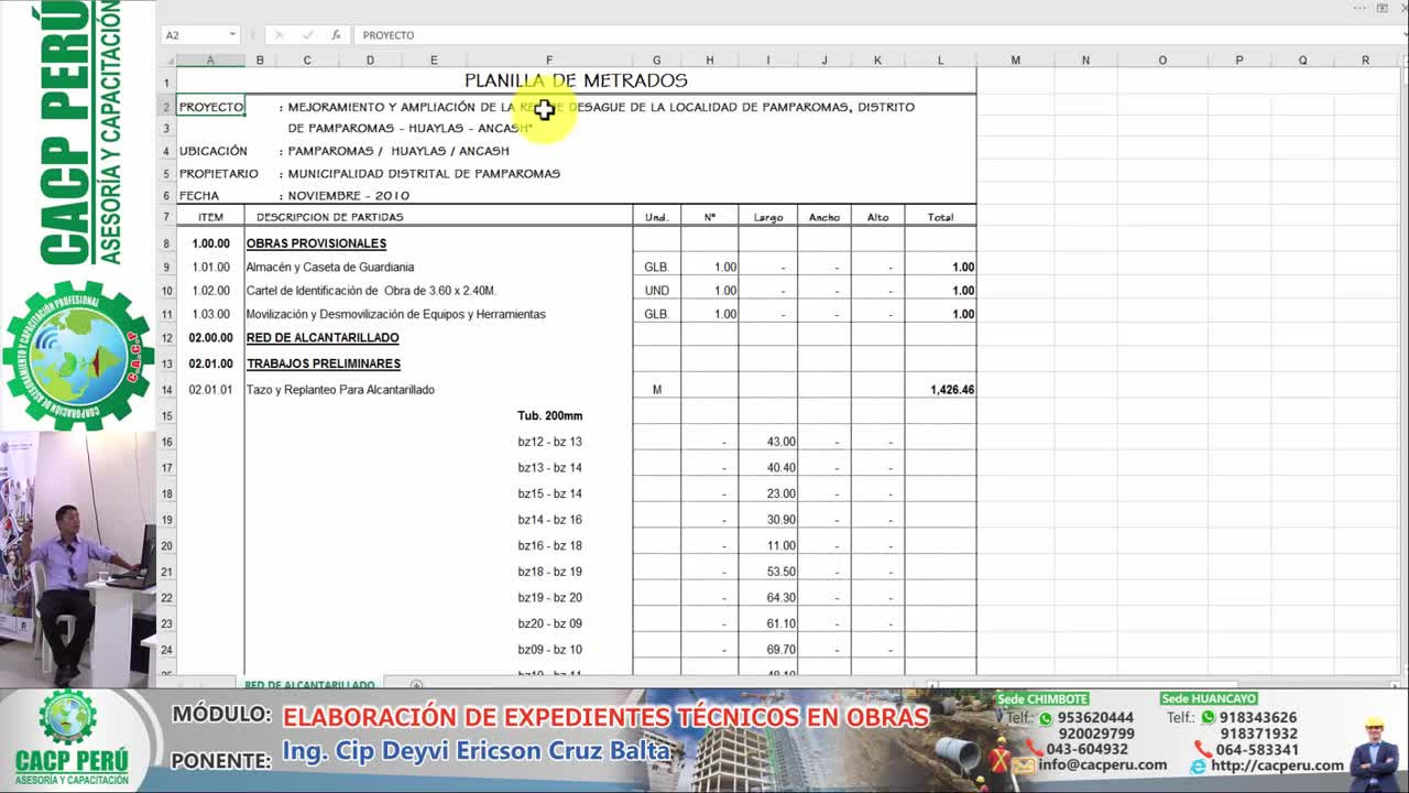 PROGRAMACION, METRADOS, COSTOS,PRESUPUESTOS Y VALORIZACION DE OBRAS Season 1 :Episode 13  Episode 13