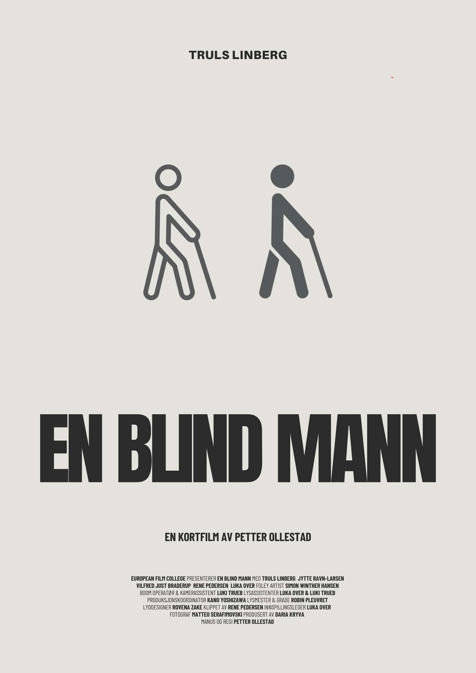 En blind mann