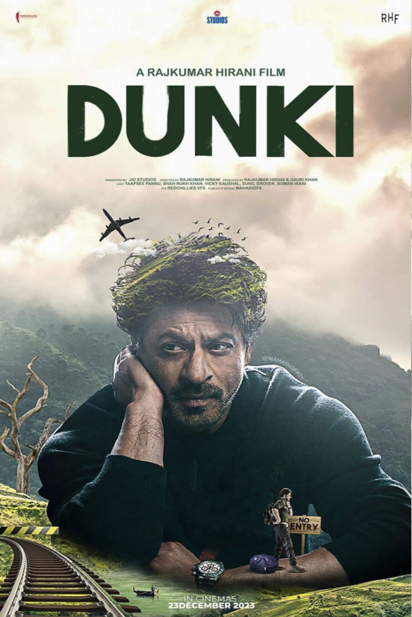 Dunki (2023) Hindi Movie 800MB WEB-HDRip 720p HEVC x265 ESubs Download