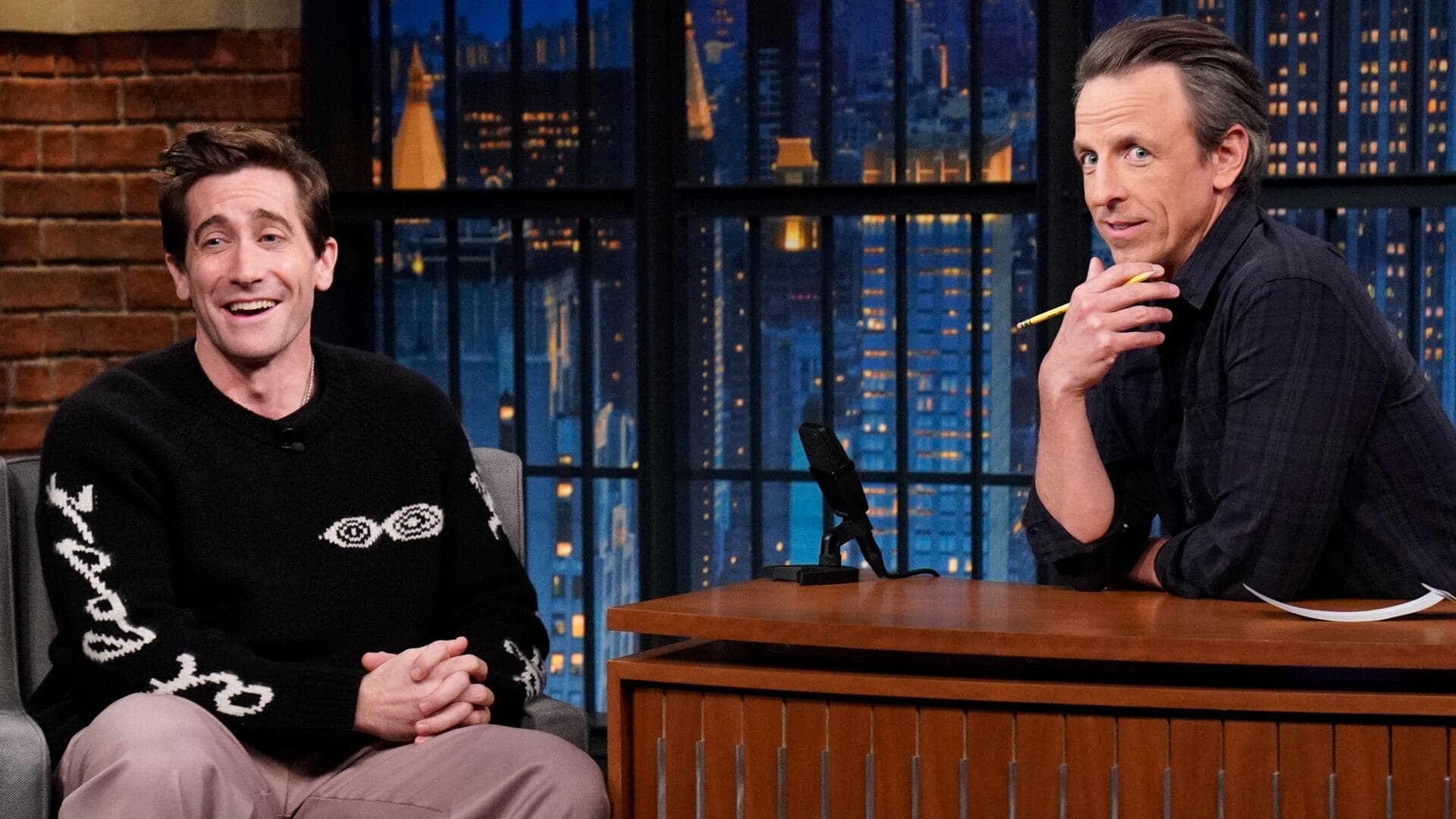 Late Night with Seth Meyers Season 11 :Episode 79  Jake Gyllenhaal, Andrea Riseborough