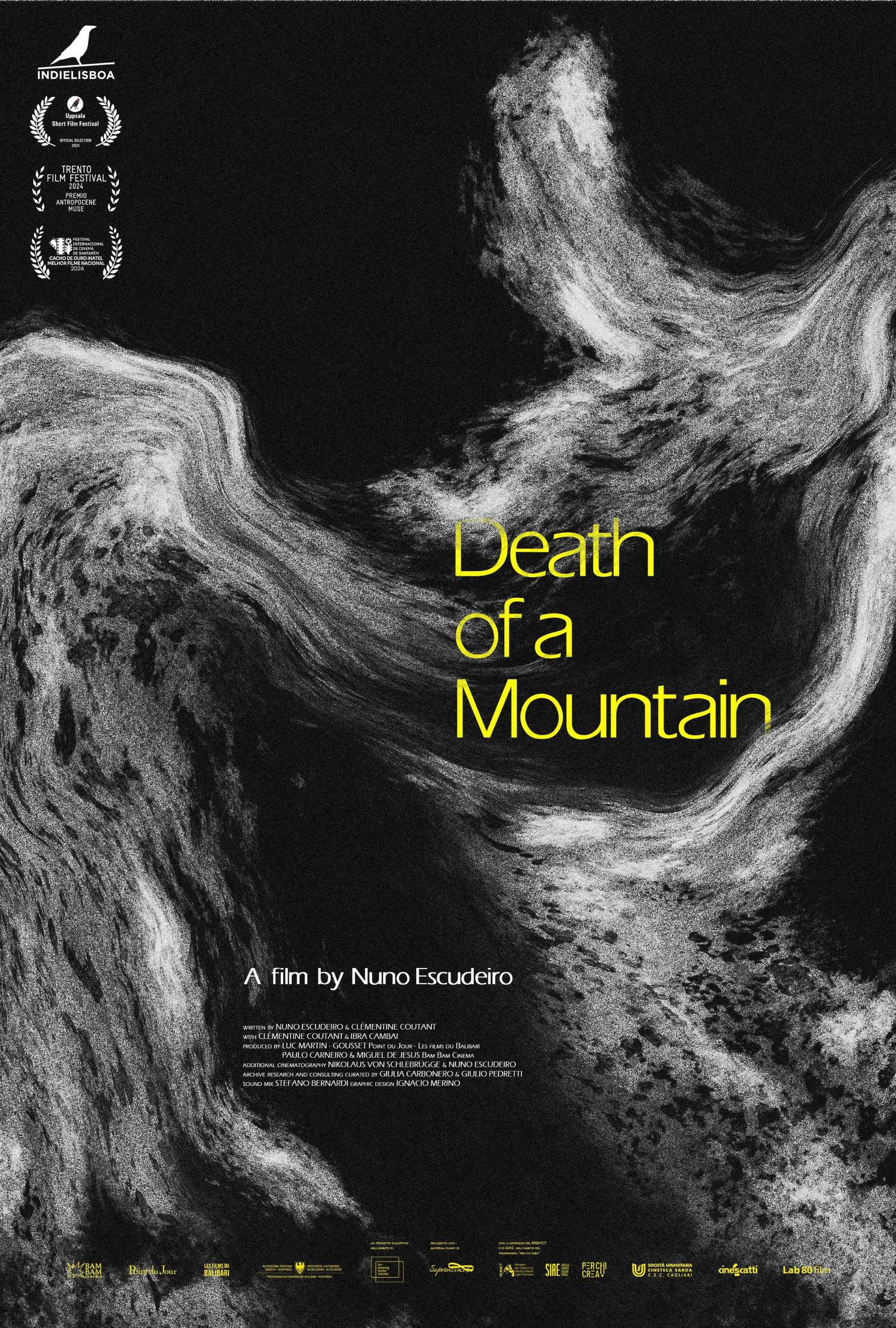 Plakat, der markedsfører Death of a Mountain