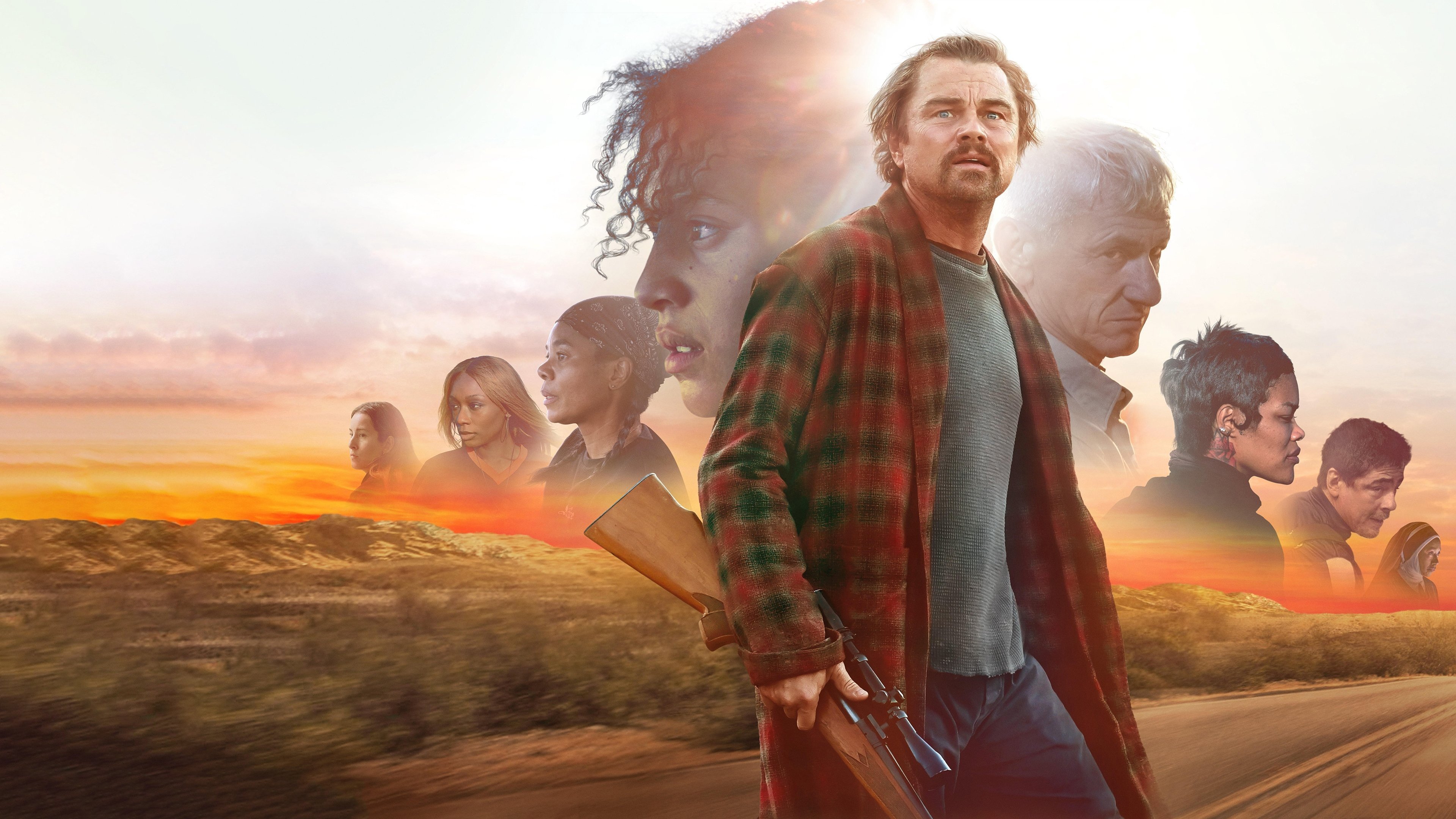 Caption: a movie poster with a man holding a gun