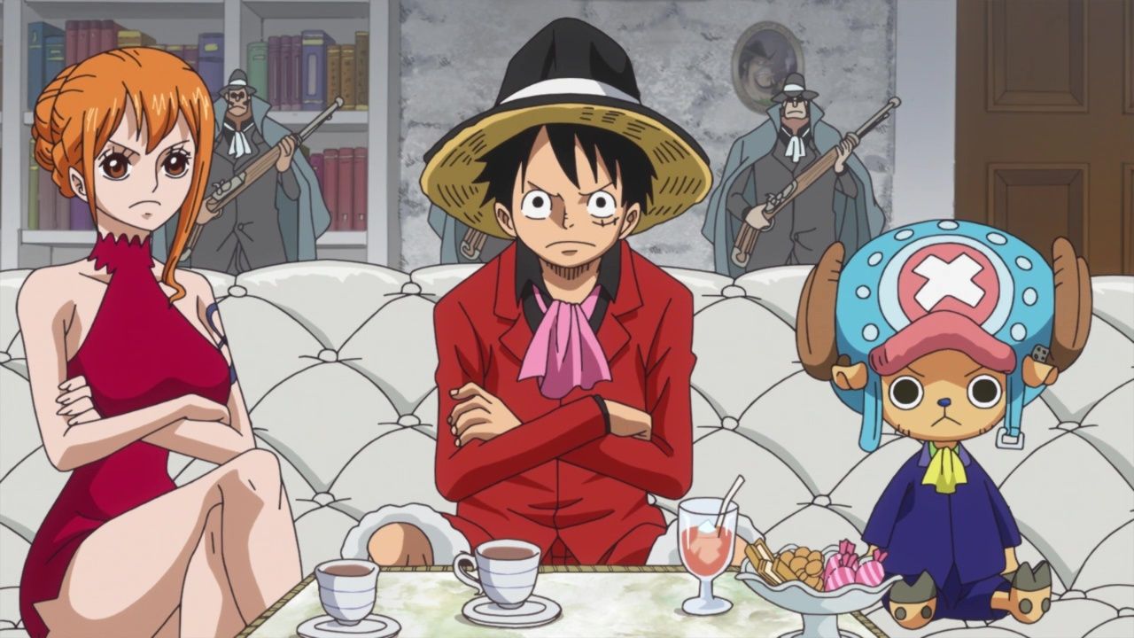 One Piece - Season 19 Episode 827 : ¡Una reunión secreta! Luffy vs los Piratas Firefank (2024)