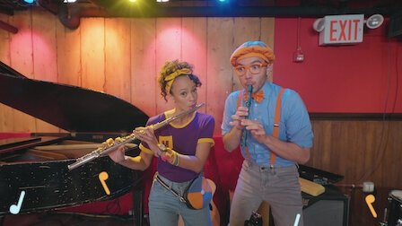 Thumbnail for Meekah & Blippi Play Musical Instruments Season 1 Episode 28