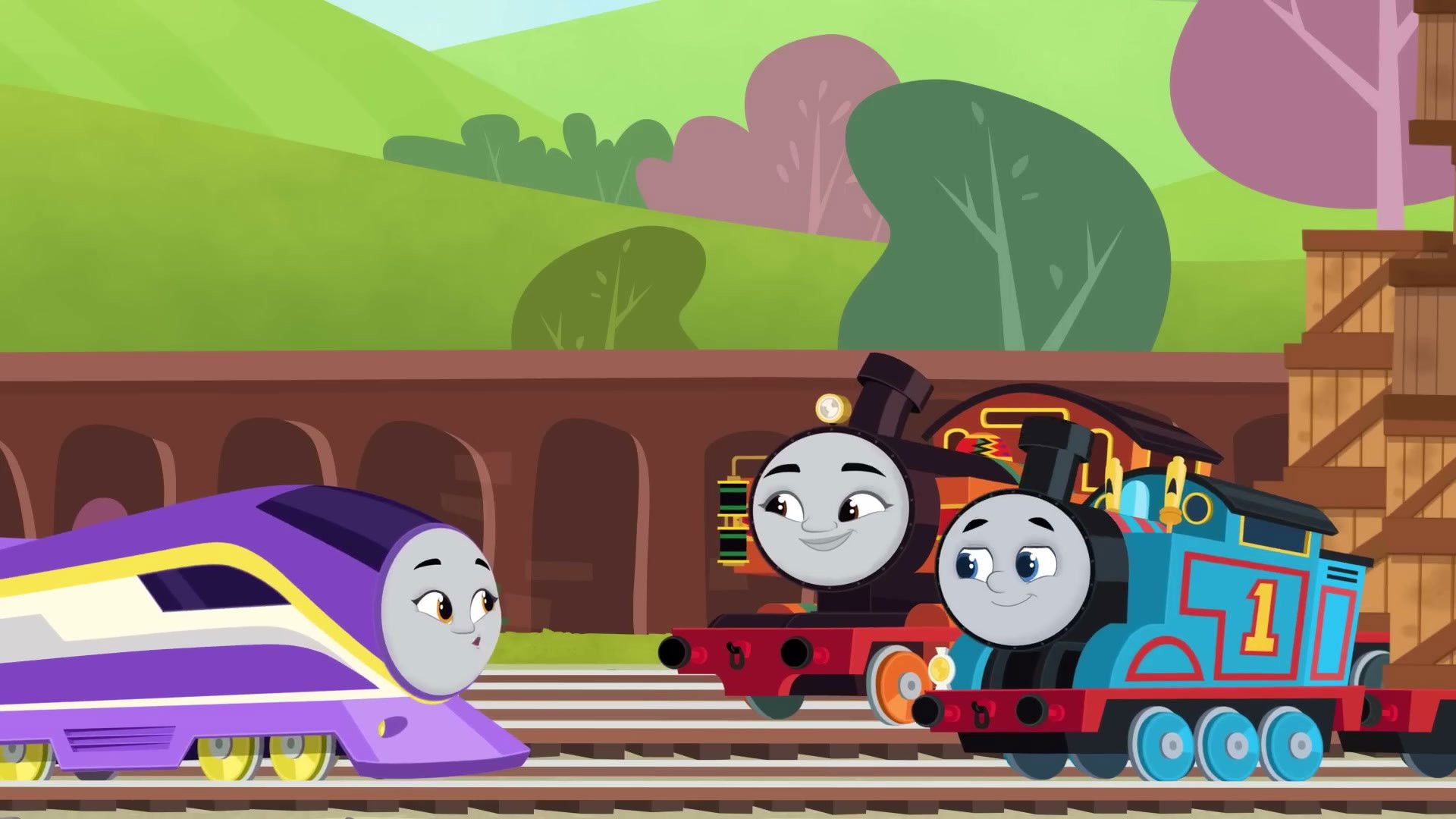 Thomas & Friends: All Engines Go! Season 0 :Episode 37  Train School (Part 5) - The Teamup Cleaup