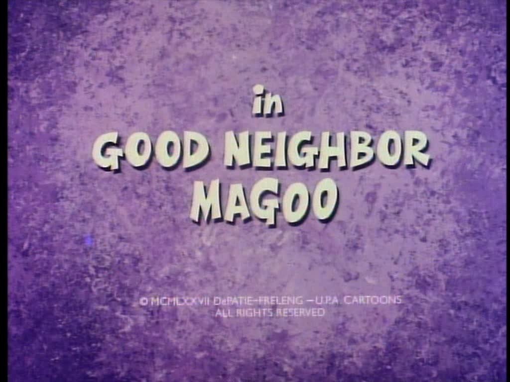 What's New, Mr. Magoo?