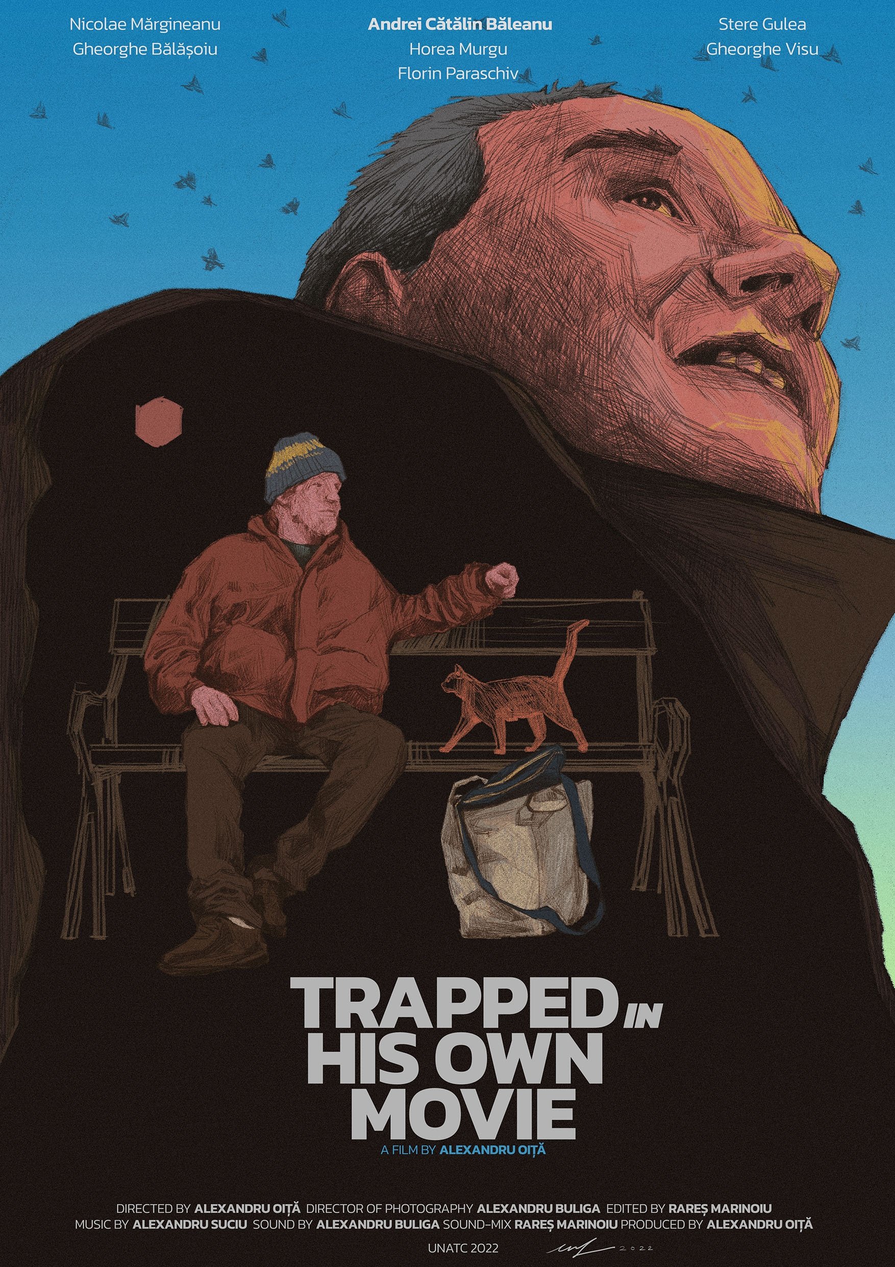 Blocat în propriul film