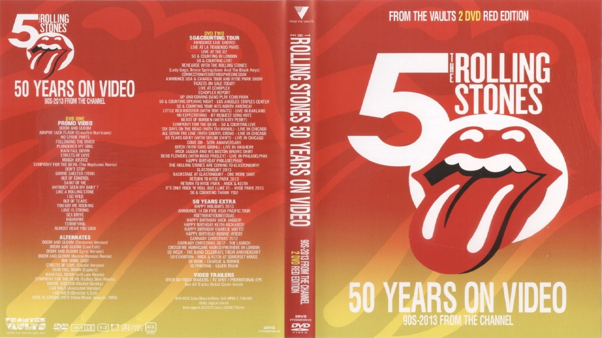 Rolling Stones - 50 Years On Video - Red Edition