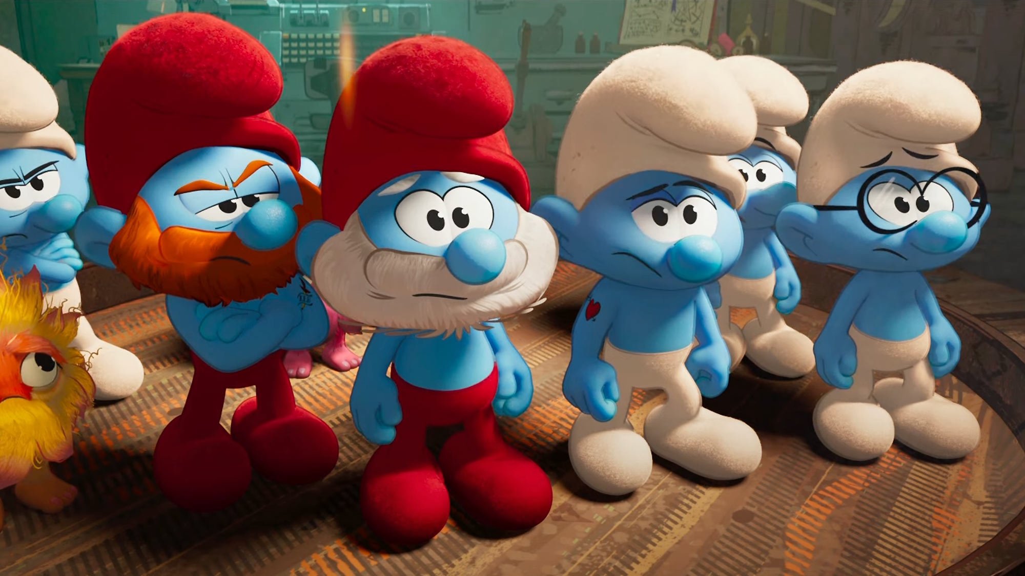 Smurfs backdrop