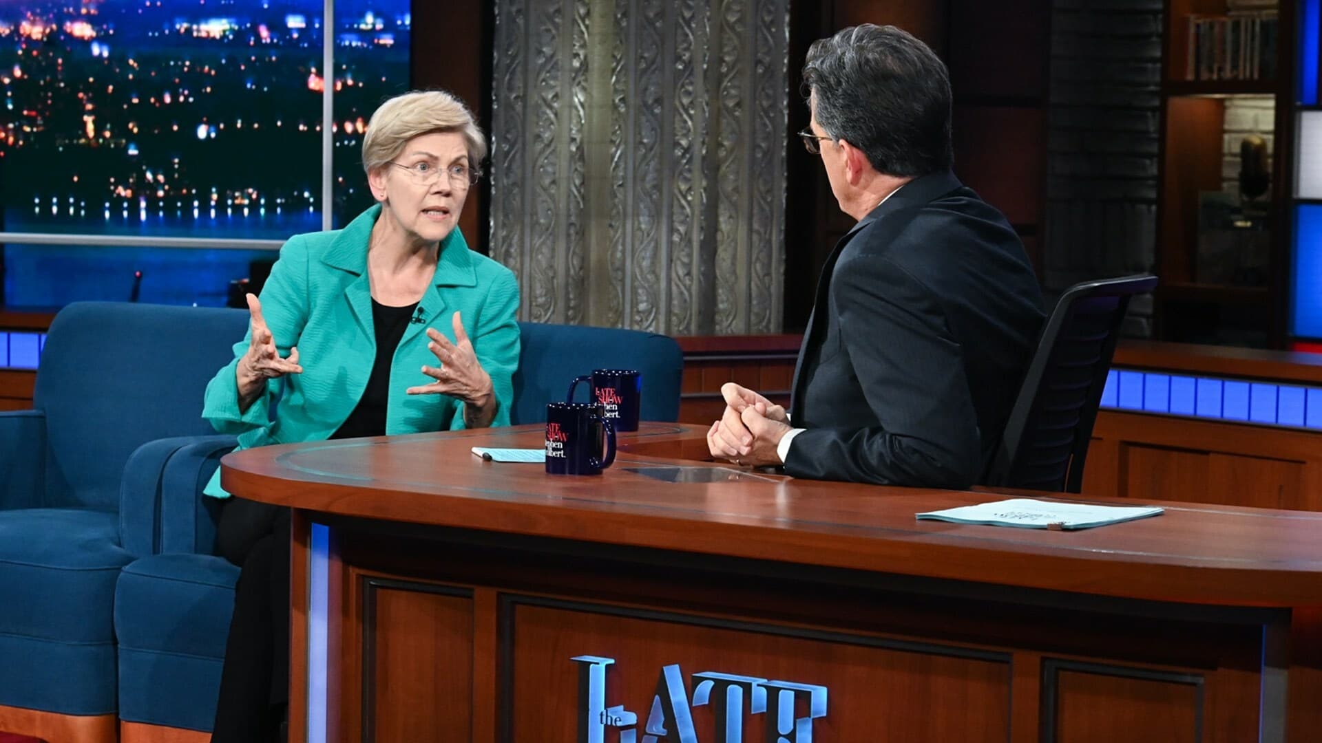 The Late Show with Stephen Colbert Season 8 :Episode 29  Elizabeth Warren, Ernest Moniz