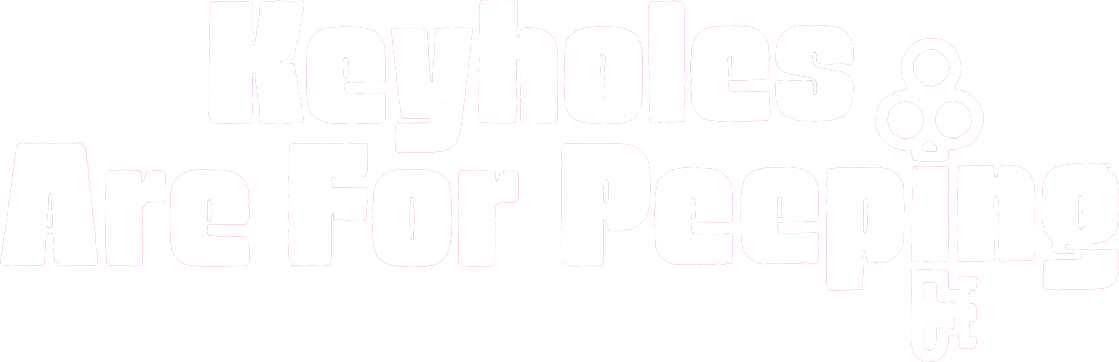 Keyholes Are for Peeping Logo