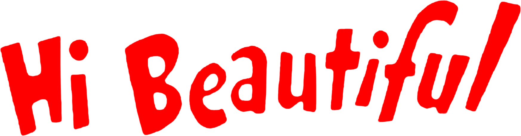 Hi, Beautiful Logo