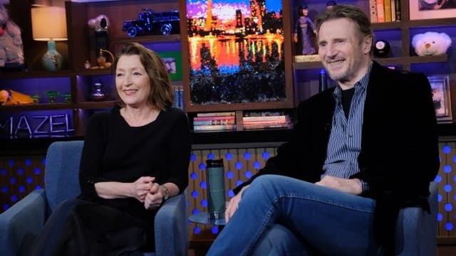 Watch What Happens Live with Andy Cohen Season 17 :Episode 33  Lesley Manville & Liam Neeson