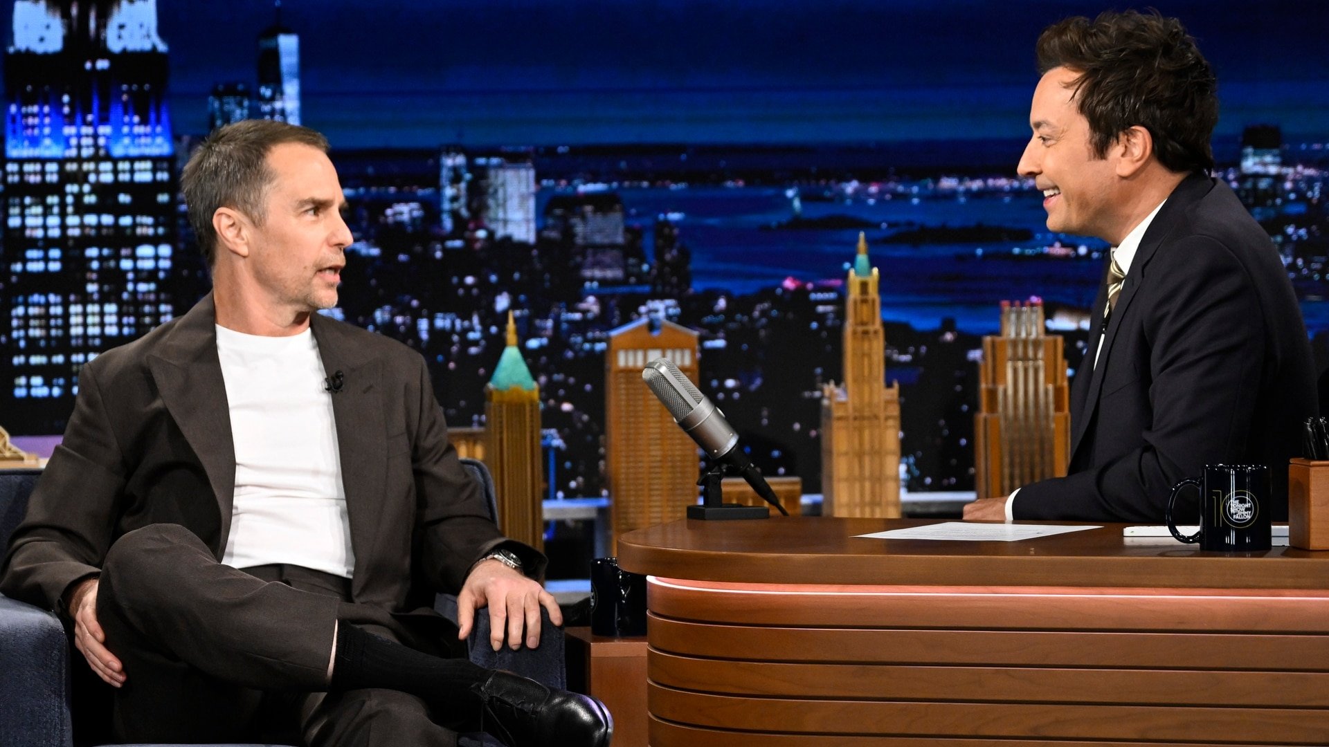 The Tonight Show Starring Jimmy Fallon Season 12 :Episode 141  Sam Rockwell/Alison Brie/Drew Dunn