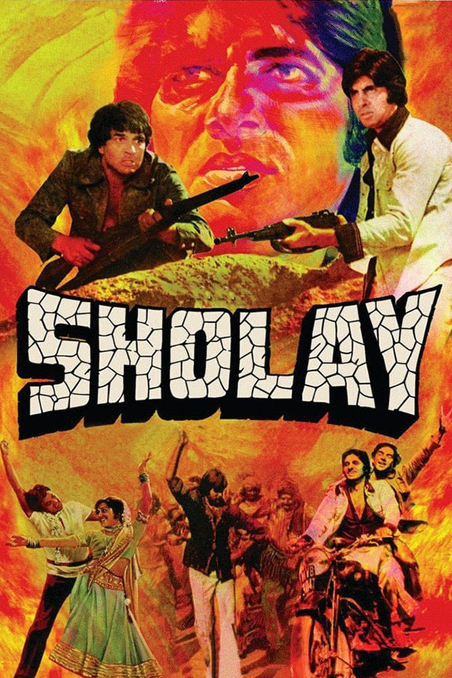 Sholay 1975 Posters The Movie Database TMDB Sholay 1975 Posters The Movie Database TMDB