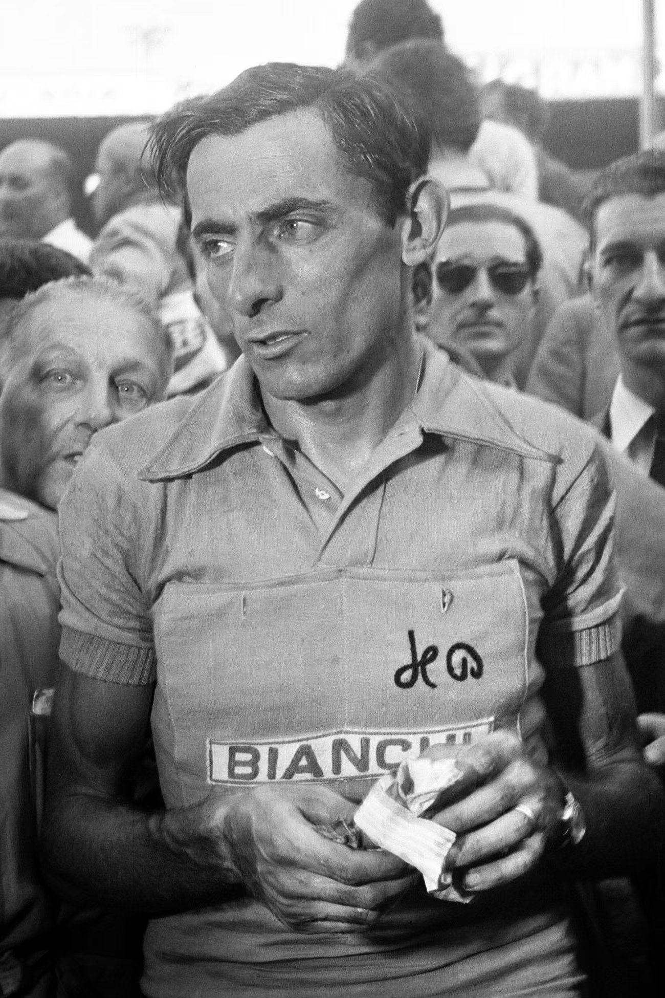 Fausto Coppi's picture in the cast
