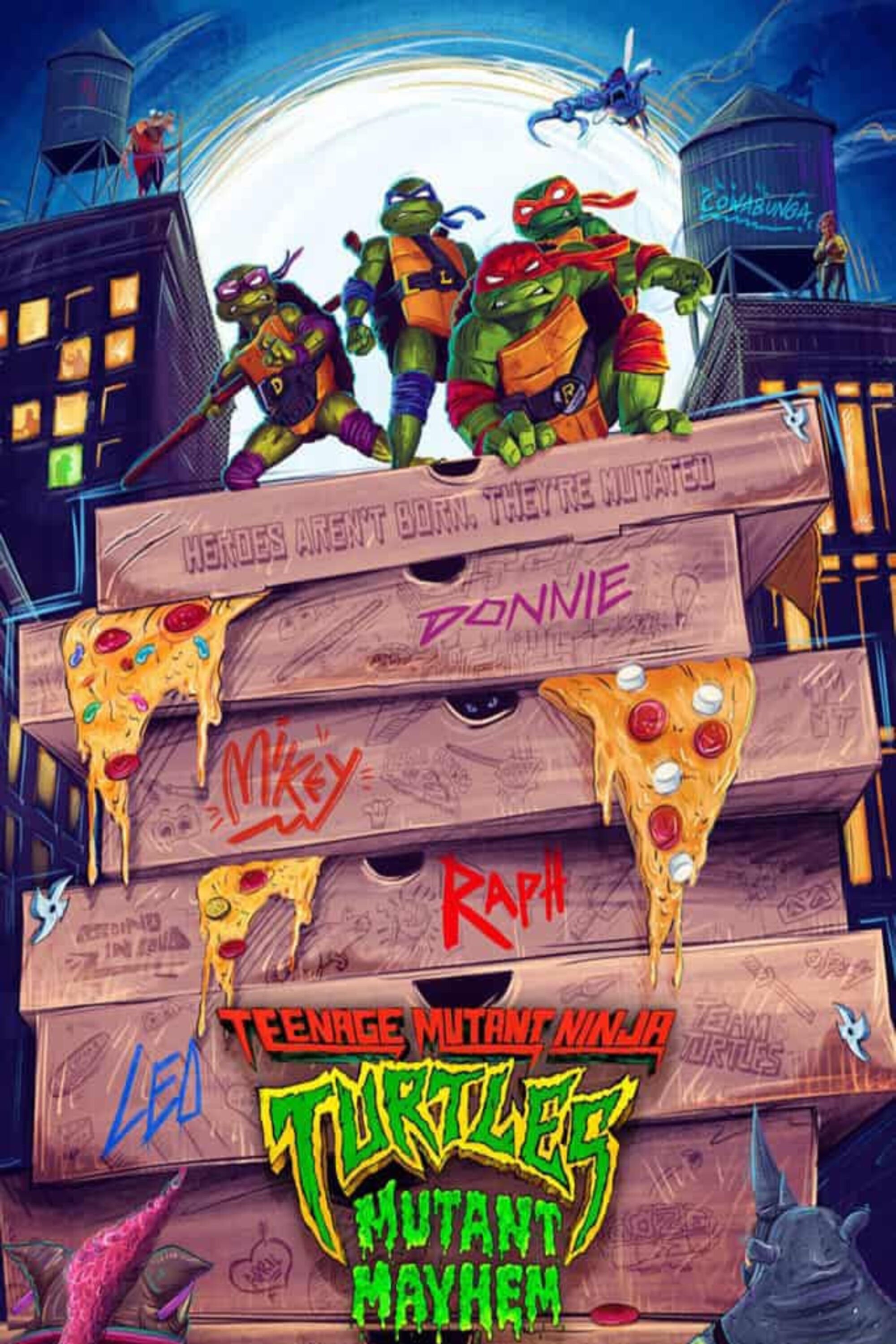 WATCH !! Teenage Mutant Ninja Turtles: Mutant Mayhem (2023) FULLMOVIE ONLINE FREE ENGLISH/Dub/SUB Animation STREAMINGS Movie Poster