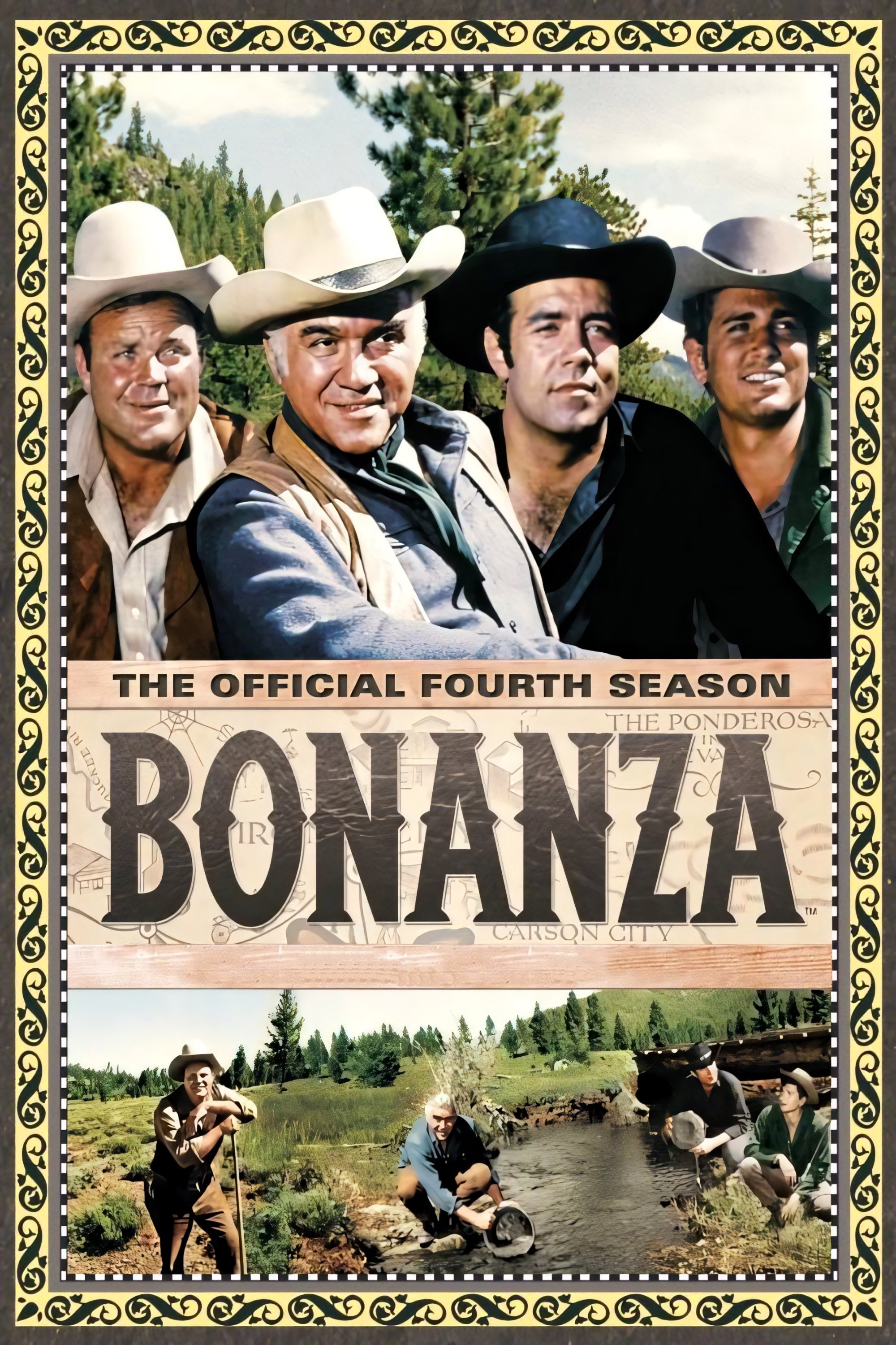 Capa da 4º temporada da série Bonanza
