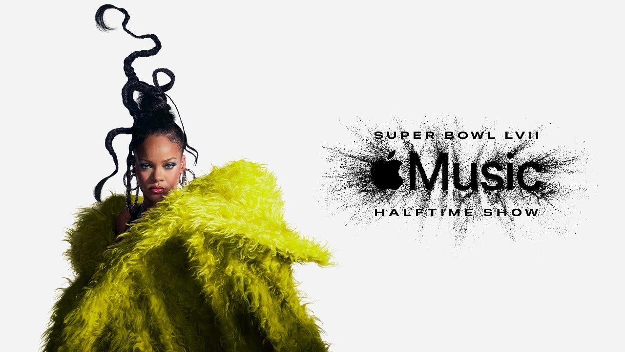 Rihanna’s Apple Music Super Bowl LVII Halftime Show background