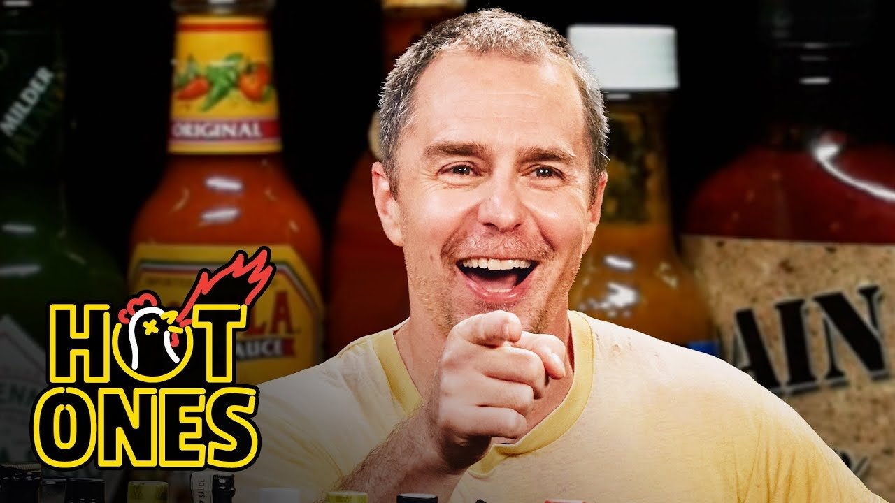 Hot Ones - Season 27 Episode 11 : Sam Rockwell Monologues His Pain While Eating Spicy Wings