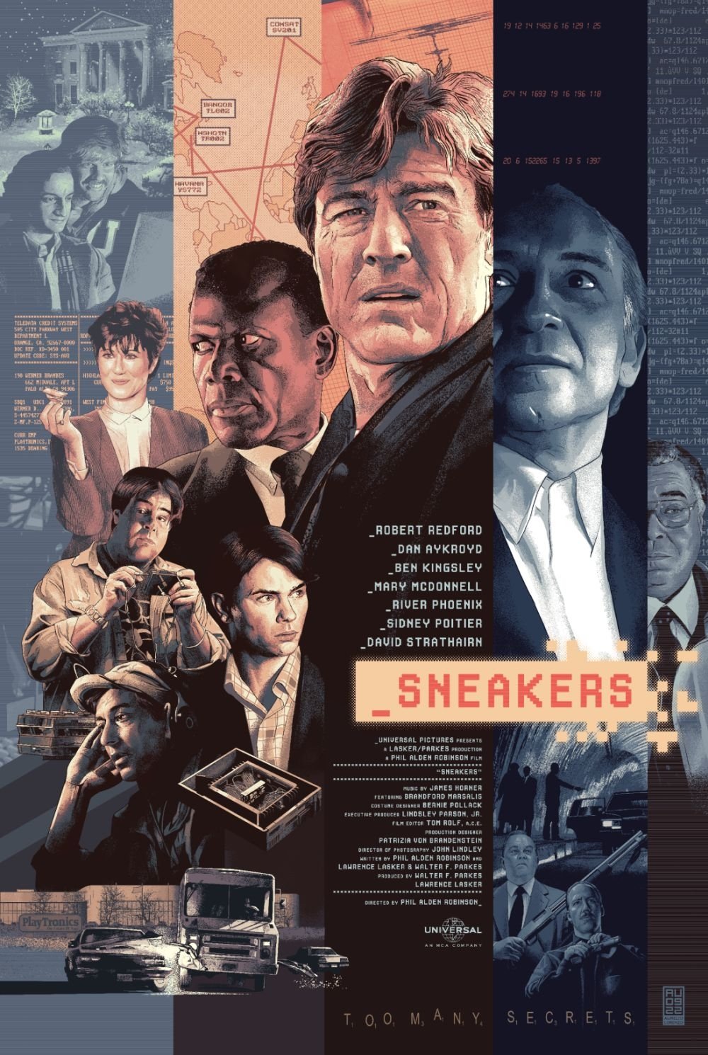 Sidney Poitier & James Earl Jones in Sneakers (1992) Dan Aykroyd, River  Phoenix, Robert Redford - YouTube