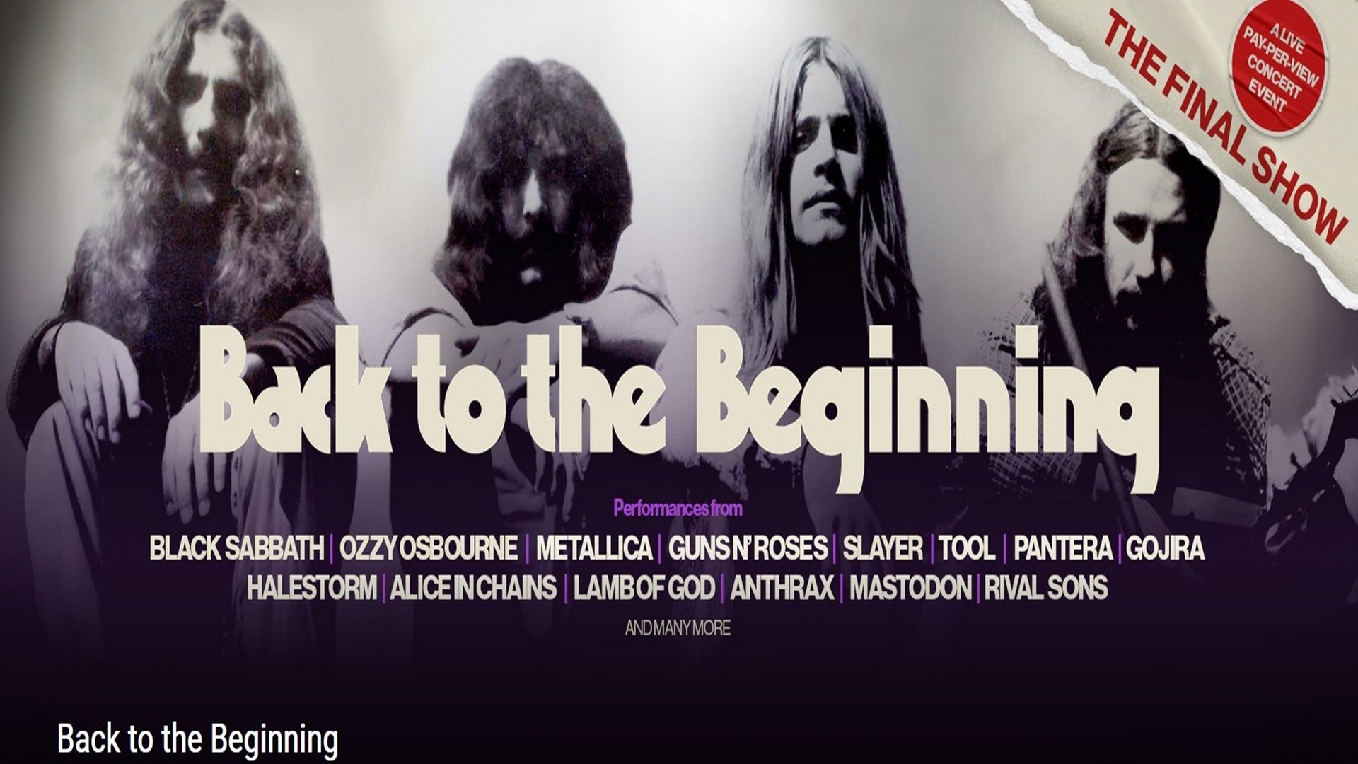 Black Sabbath - Back to the Beginning