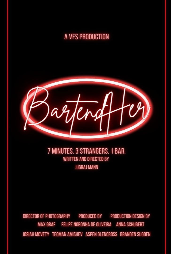 Plakat, der markedsfører Bartend(Her)