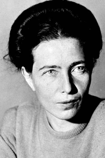 et billede af Simone de Beauvoir