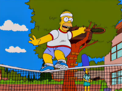 The Simpsons Season 12 :Episode 12  Tennis the Menace